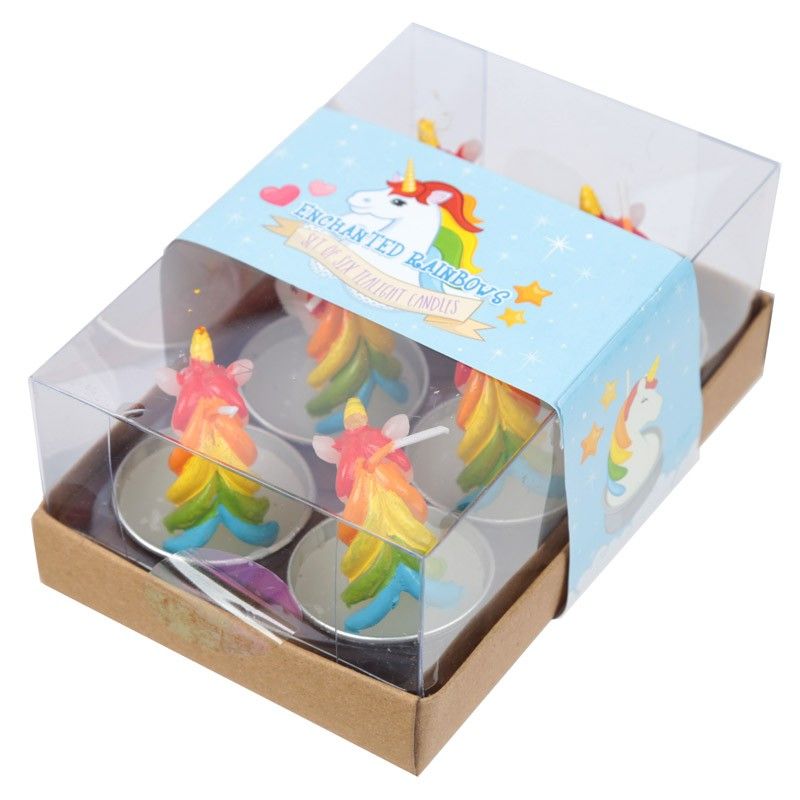 Tea Light Candle - Enchanted Rainbow Unicorn