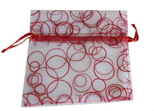 Bubble Organza Bag - Red