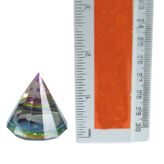 12 sided YinYang Pyramid 40 mm