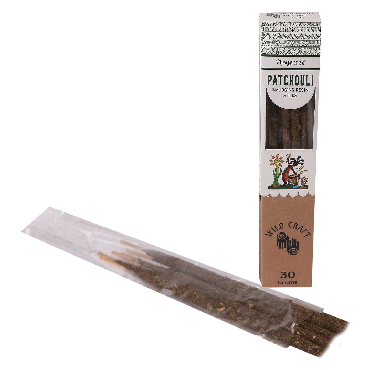 30g Golden Patchouli Smudging Resin Sticks