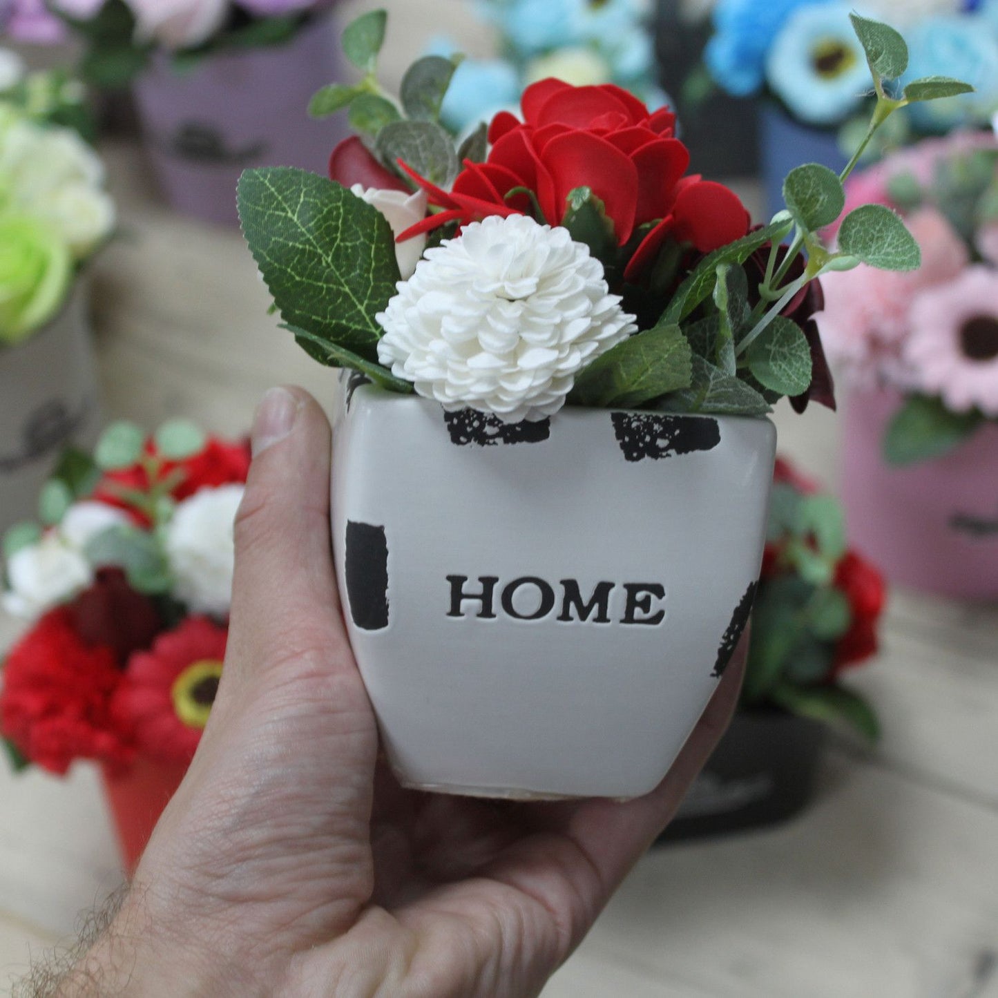 Bouquet Petite Flower Pot - Pastel Green