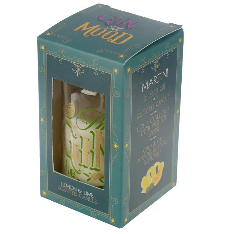 Candle in a Jar - Gin the Mood Lemon and Lime Gin Slogans