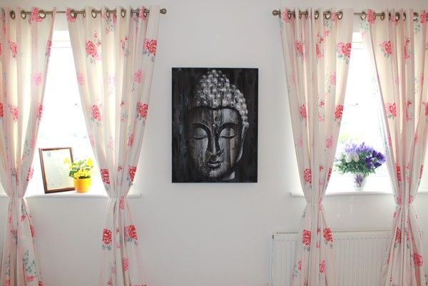 Wood Buddha Silver 60x80cm