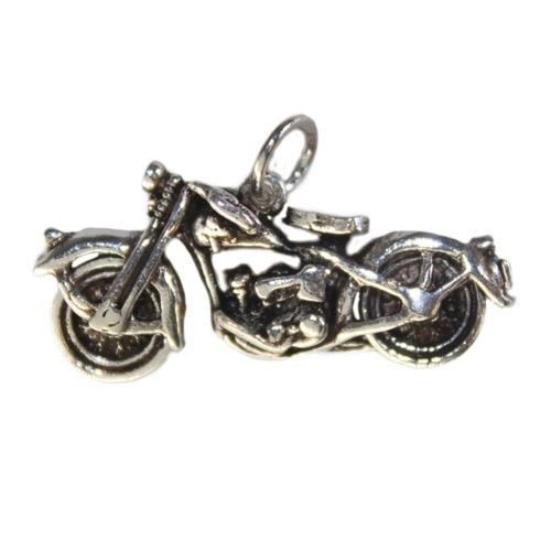 Silver Mortorbike Pendant