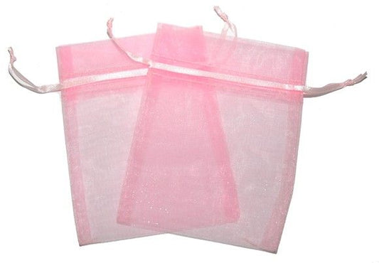 Small Organza Bags - Pink