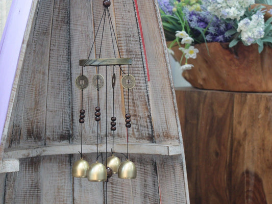 Feng Shui Chimes - Lucky Coin 4 Bells