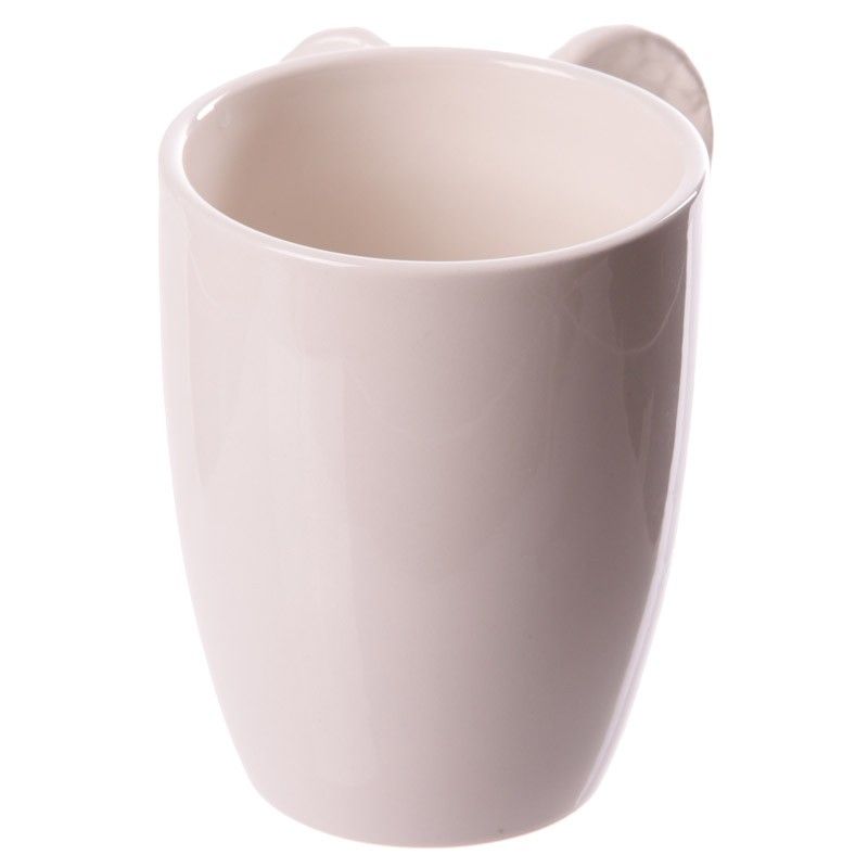 White Ceramic Angel Mug with Wings Handle