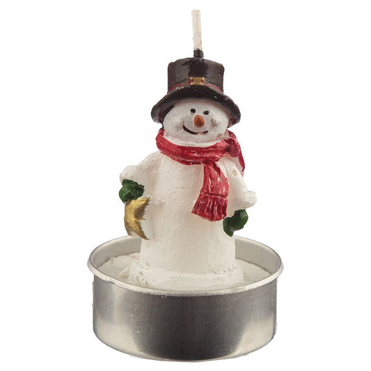Tea Light Candle Set of 6 - Christmas Snowmen