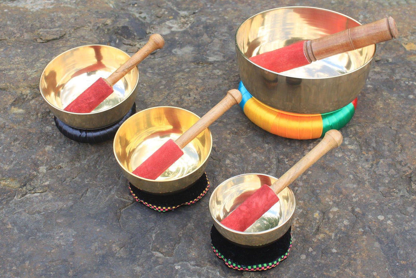 10cm Brass Singing Bowl Set