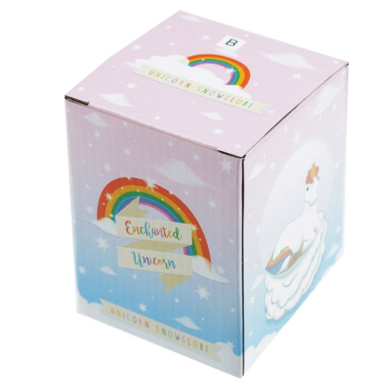 Rainbow Unicorn and Cloud Waterball Snow Globe