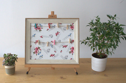 Small DIY Peg Photo Frames - Floral