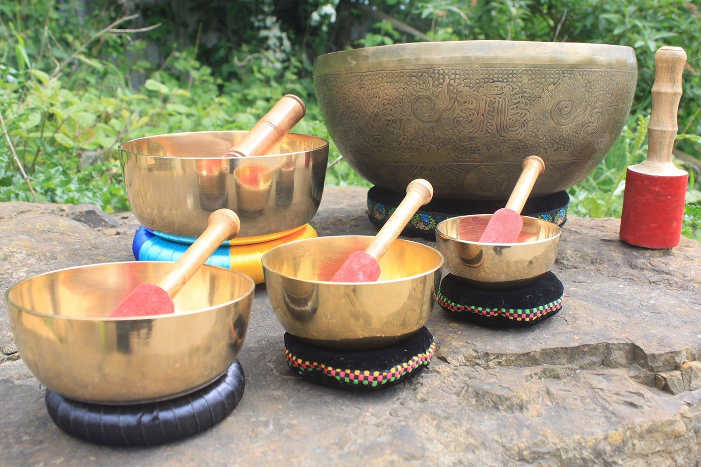 14cm Brass Singing Bowl Set