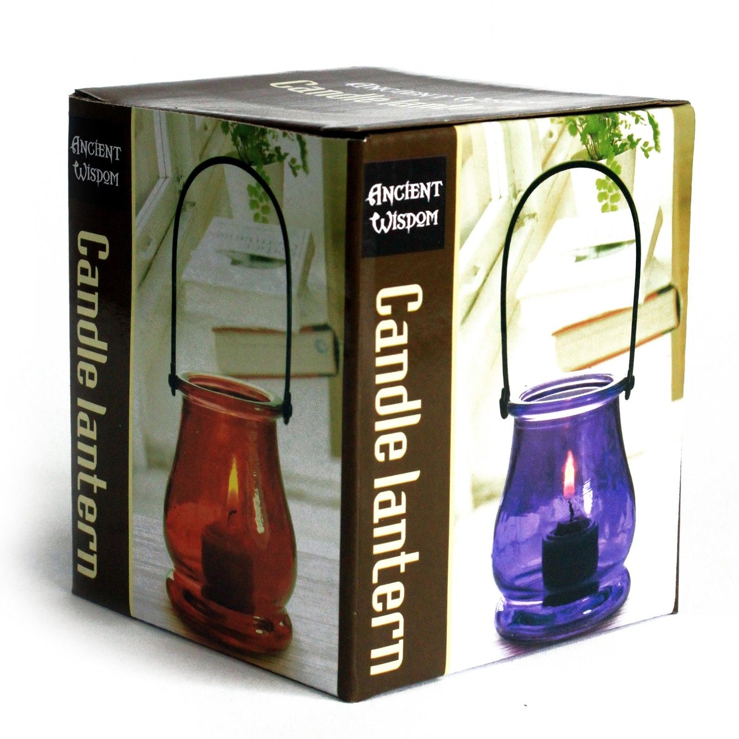 Recycled Candle Lantern - Lavender