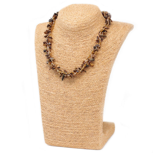 Chipstone & Bead Necklace - Tiger Eye