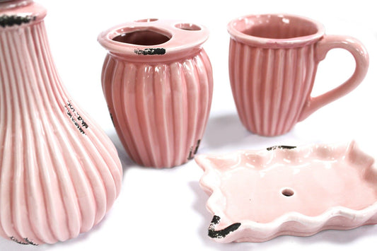 Vintage Bath Set - Antique Rose