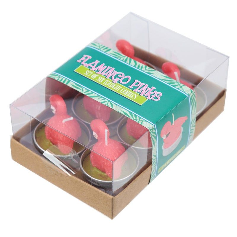Tea Light Candle - Flamingo
