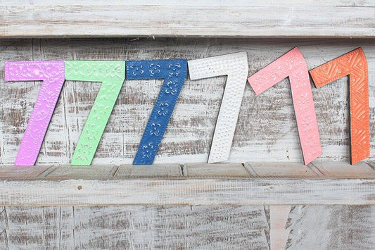 Number "7" - Assorted Colours - 15cm