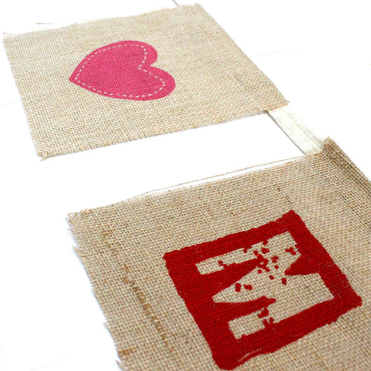 Natural Bunting JUST MARRIED!