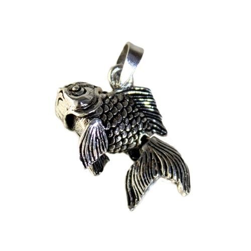Silver Gold Fish Pendant