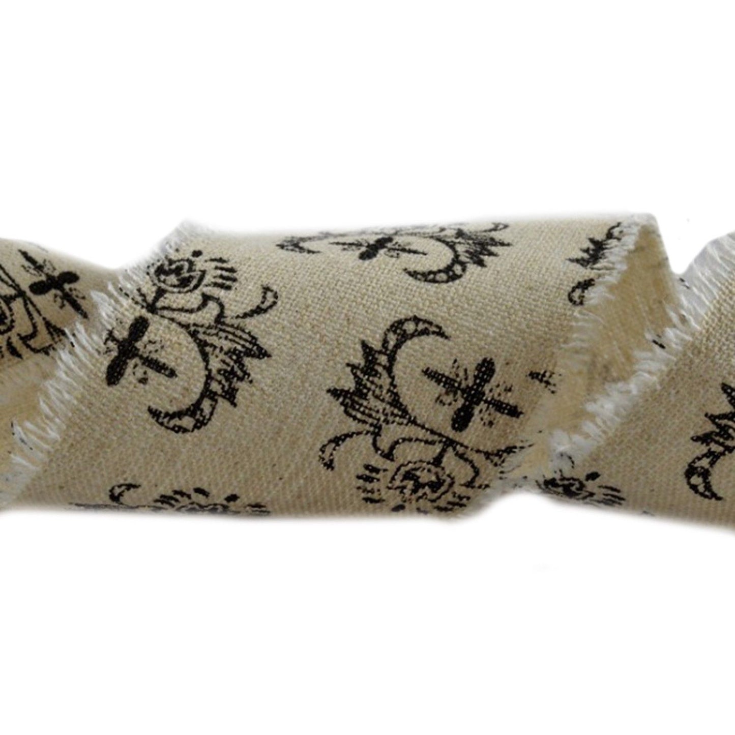 60mm Decorative Printed Burlap Design (10m)