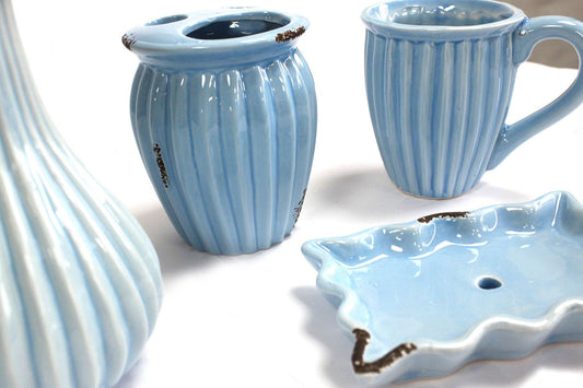 Vintage Bath Set - Powder Blue