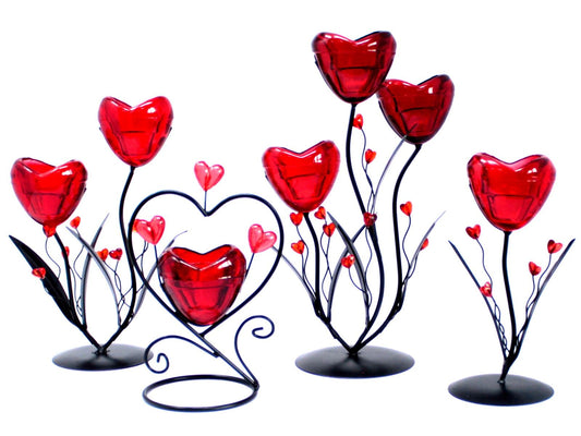 Romantic Candleholder - Single Heart in Heart