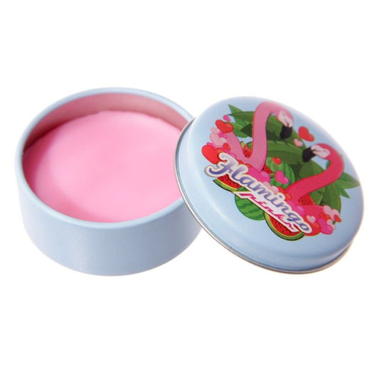 Box of 24 Fun Tropical Flamingo Lip Balm in a Tin