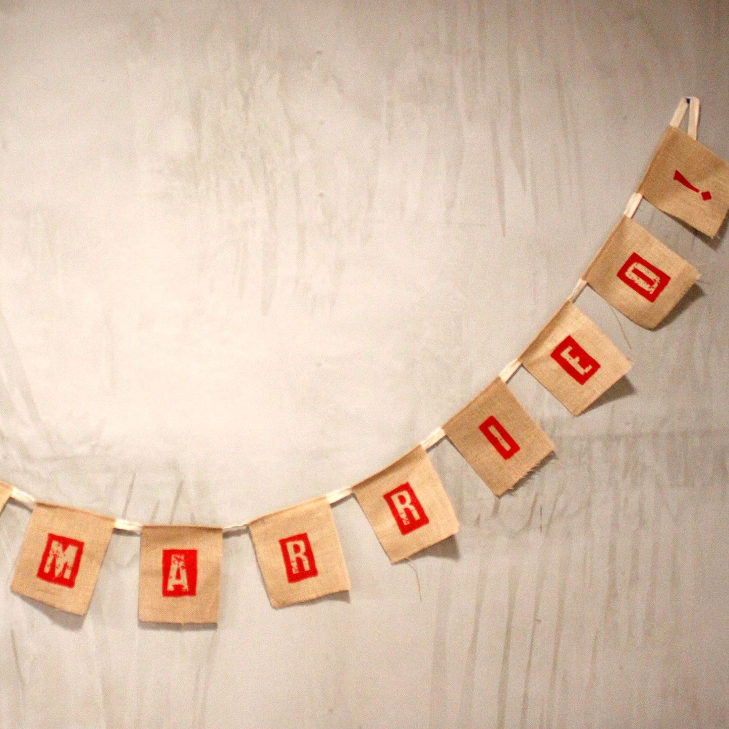 Natural Bunting JUST MARRIED!