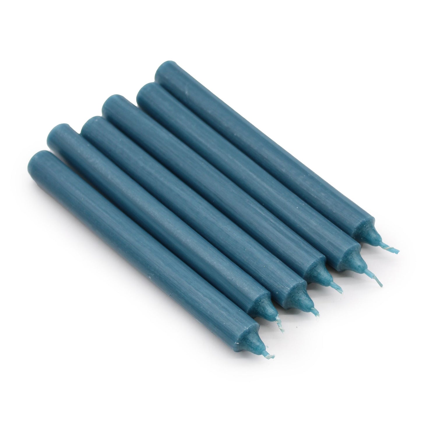 Solid Colour Dinner Candle Set - Pack of 21 - Rustic Teal