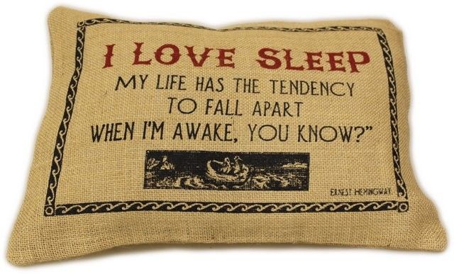 Washed Jute Cover 38x25cm - I Love Sleep