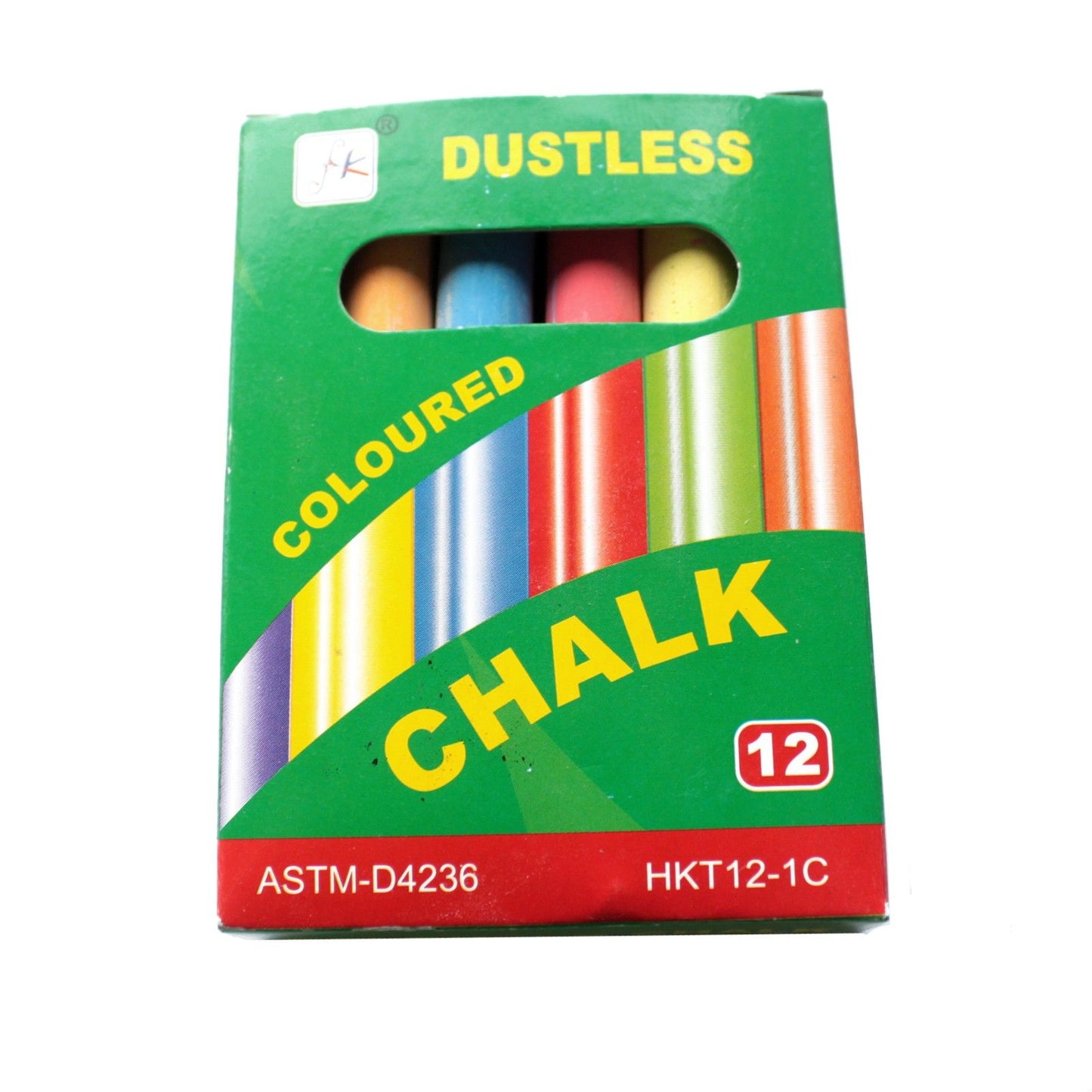 Pack of 12 Coloured Chalks