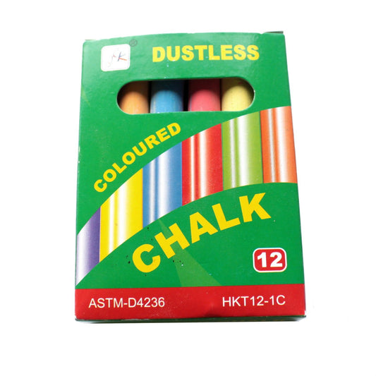 Pack of 12 Coloured Chalks