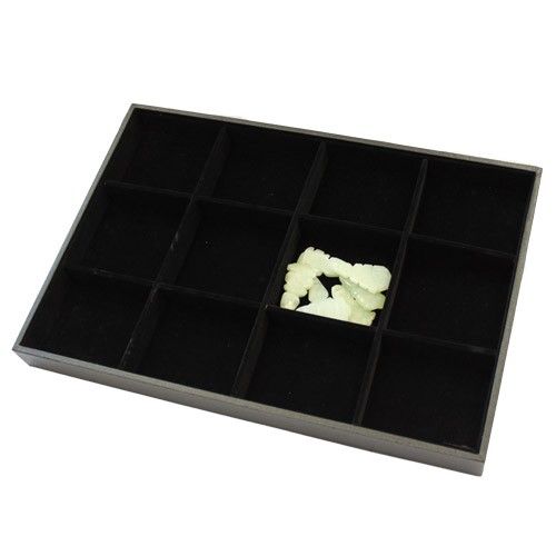 Black Velvet 12 Compartment Display