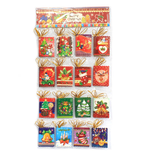 Classic Christmas Tags - 16 Asstorted Designs (128 Tags)