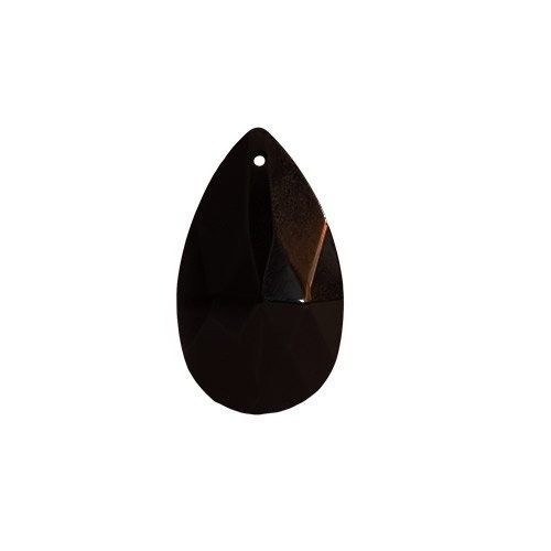 Black Teardrop Crystal - 38mm