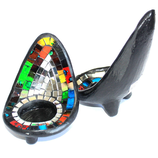 Moroccan Mosaic Shrine Candle Holder