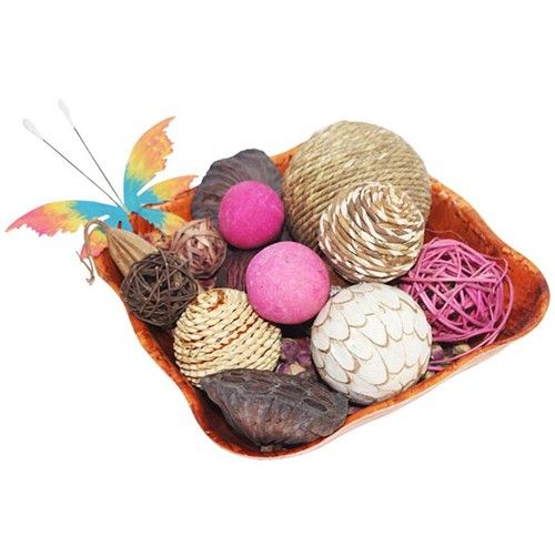 Lrg Cottonwood Wavy Sq Baskets - 25cm