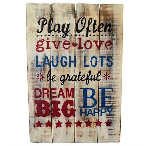 Rough Wooden Signs - Play Often