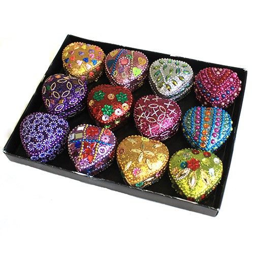 Medium Hearts Trinket Box - 45mm