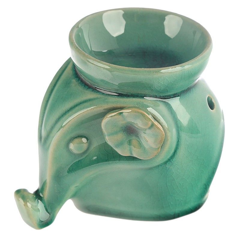 Eden Elephant with Flower Ceramic Oil Burner