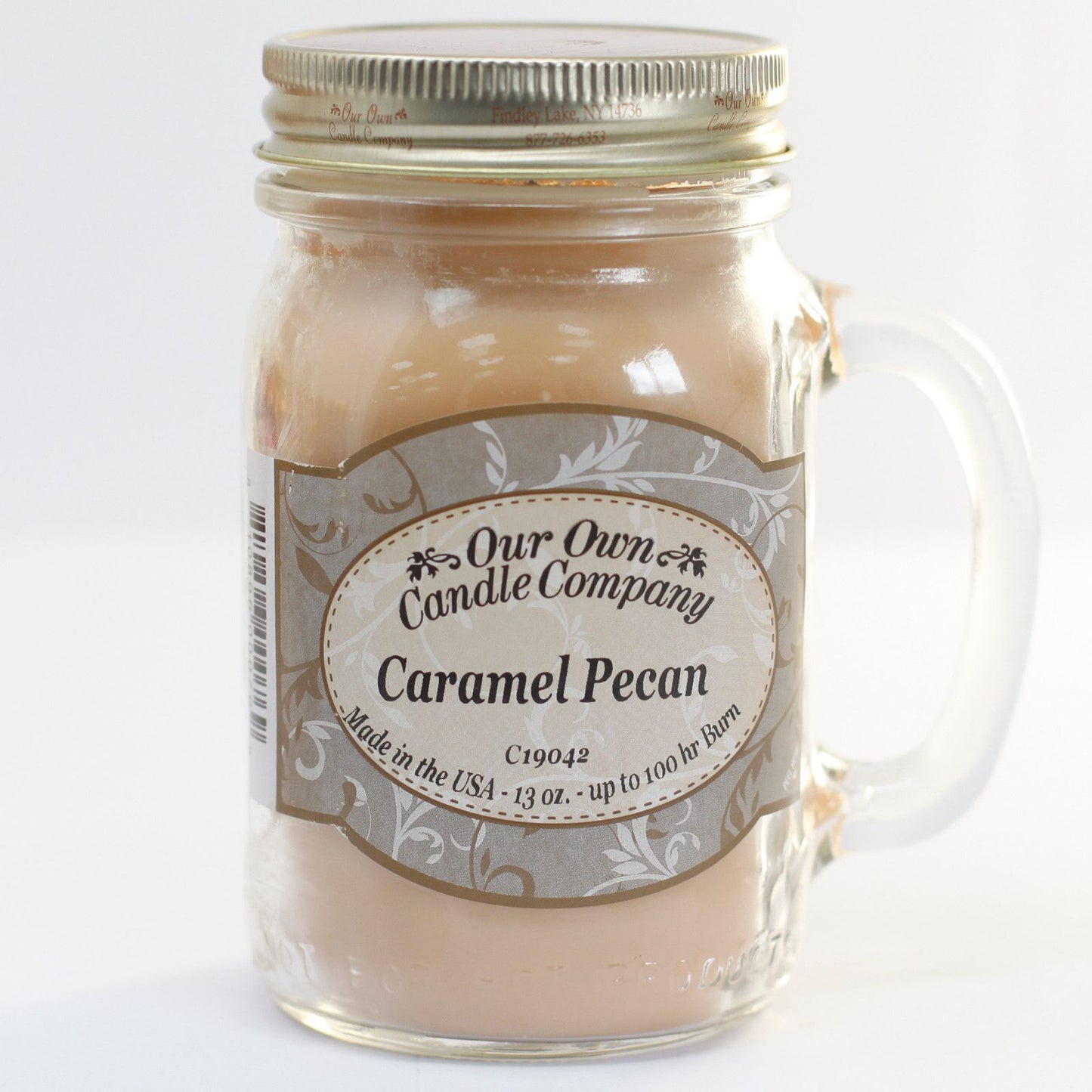 Scented Candle Jar - Caramel Pecan