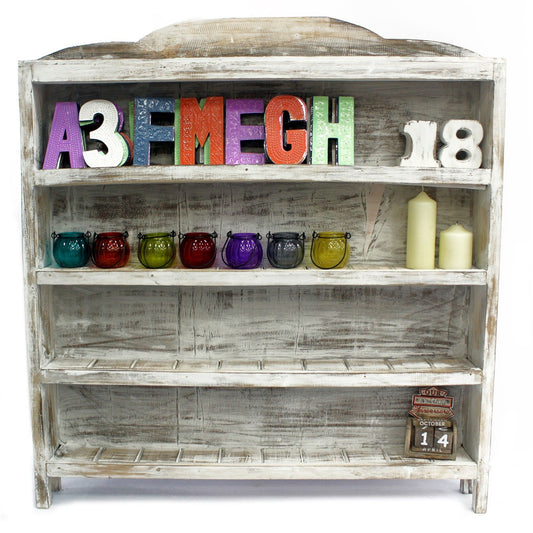 Five Shelf Display - Whitewash