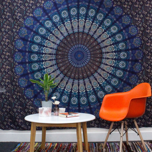 Single Cotton Bedspread + Wall Hanging - Cycle of Ages