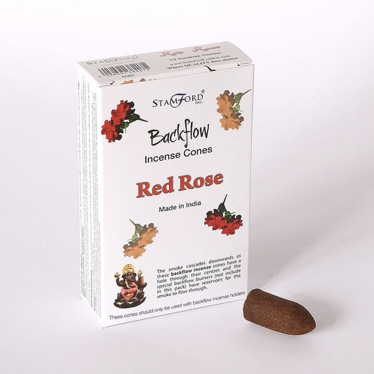 Red Rose Back Flow Incense Cone