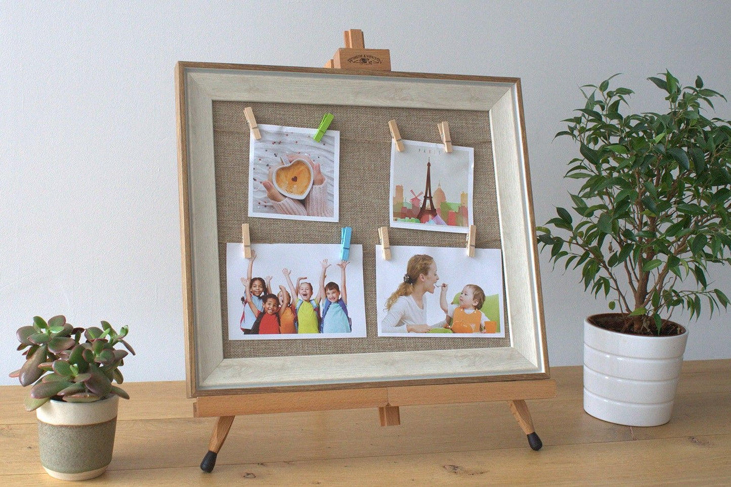 Small DIY Peg Photo Frames - Natural Jute