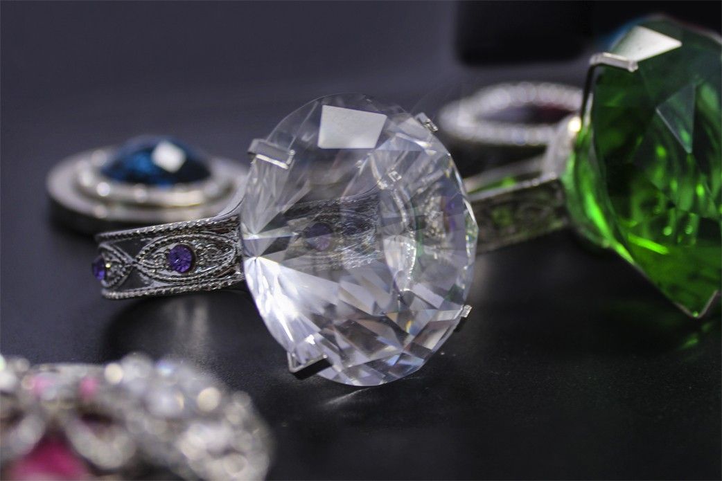 Crystal Napkin Ring - Lilac