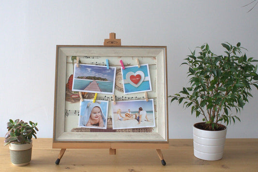 Small DIY Peg Photo Frames - Mozart