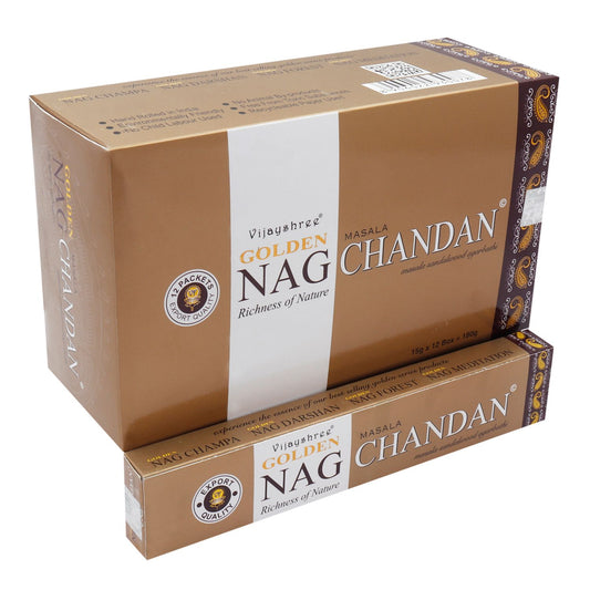 15g Golden Nag - Chandan Incense