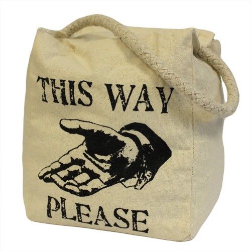 Lrg Sq Cotton - This Way Please