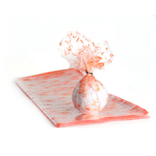 Orange Bubbles - Bath Bomb Wrap 40cm - (200 sheets)